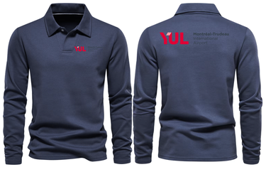 YUL AIRPORT LONG SLEEVE POLO